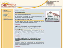 Tablet Screenshot of dietzen-hvw.de